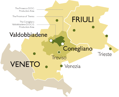 Prosecco map
