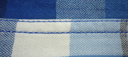 Double-needle stitching на рубашке Pull&Bear