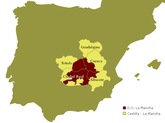 DO La Mancha Map