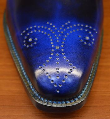 Туфли Rozsnyai - crust, окрашенный в синий цвет