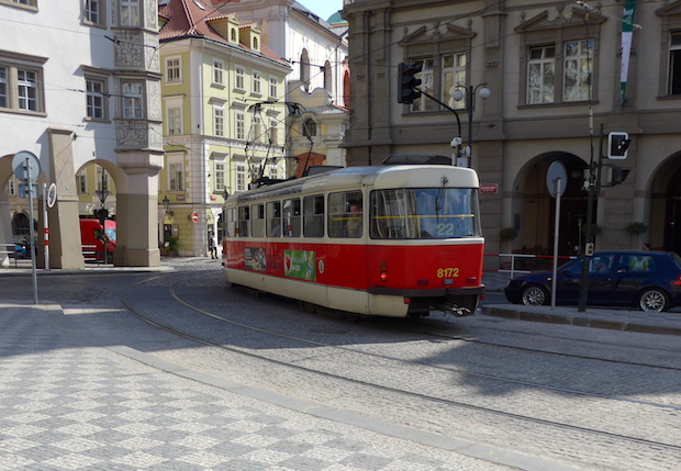 трамвай в Праге