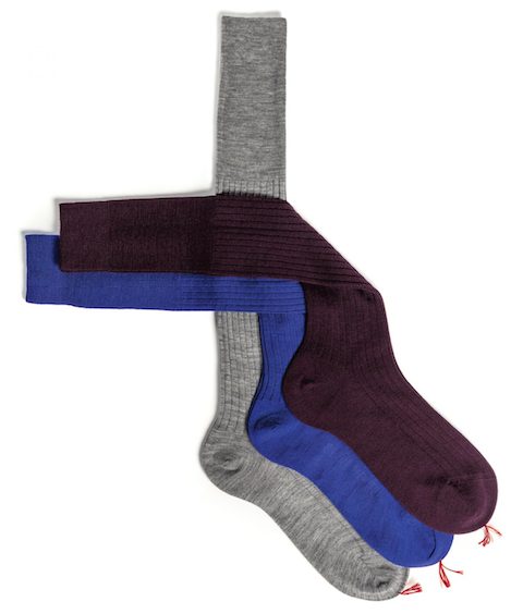 cashmere silk knee-high socks