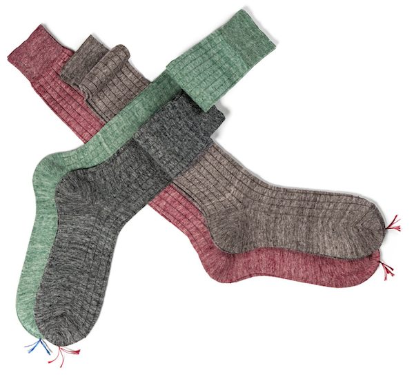 100% linen socks from Italy